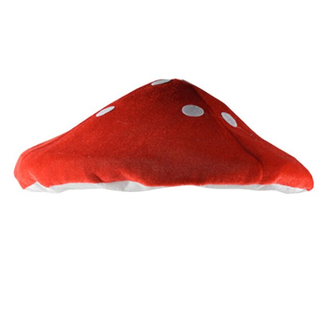 Czerwony grzyb kapelusz w kształcie dekoracji na imprezy - Wianko - 1