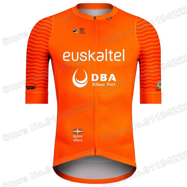 Euskaltel Koszulka Kolarska 2021 z Krótkim Rękawem Dla Mężczyzn - Euskadi, Odzież Rowerowa Race Road Bike MTB Maillot - Wianko - 1