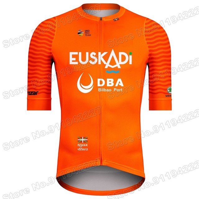 Euskaltel Koszulka Kolarska 2021 z Krótkim Rękawem Dla Mężczyzn - Euskadi, Odzież Rowerowa Race Road Bike MTB Maillot - Wianko - 2