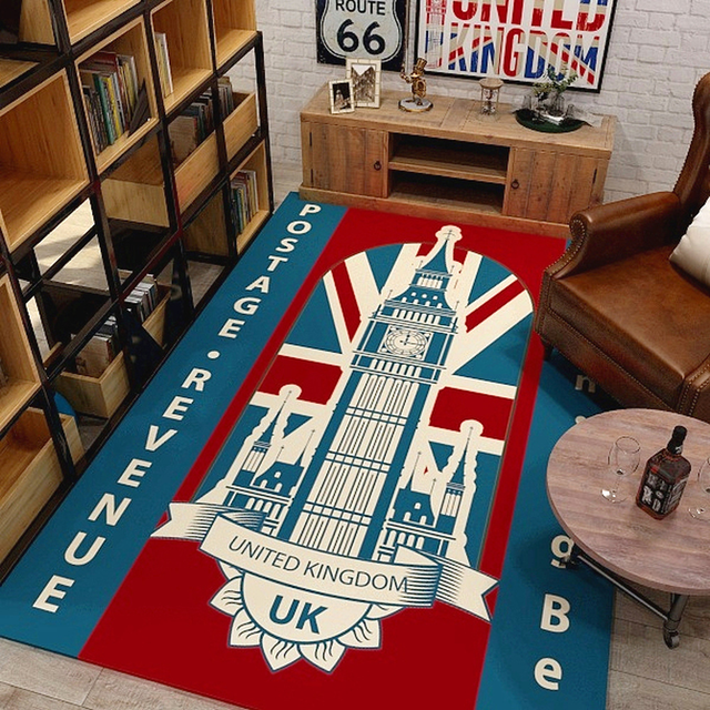 Duży Dywan Vintage Amerykański/Brytyjska Flag aksamit w kryształach, antypoślizgowy, do jogi, modlitewny, na salony, do sypialni - Wianko - 21