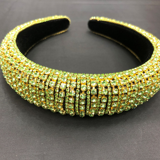 Opaska Barokowa z kryształami Diamante do włosów - luksusowa biżuteria hairband Tiara - Wianko - 9
