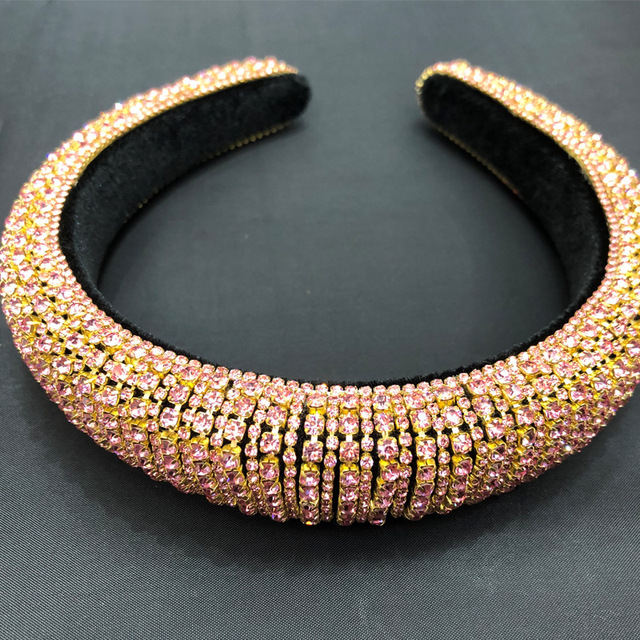 Opaska Barokowa z kryształami Diamante do włosów - luksusowa biżuteria hairband Tiara - Wianko - 11