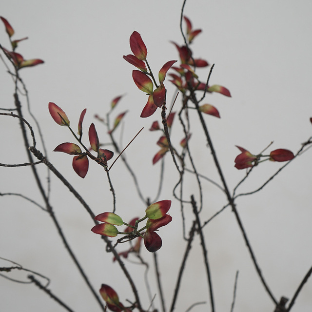 Sztuczny suszony wierzbowy Rattan z jesiennymi liśćmi - dekoracja gałązki winorośli - Wianko - 19
