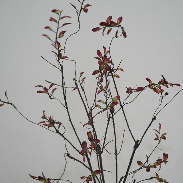 Sztuczny suszony wierzbowy Rattan z jesiennymi liśćmi - dekoracja gałązki winorośli - Wianko - 17
