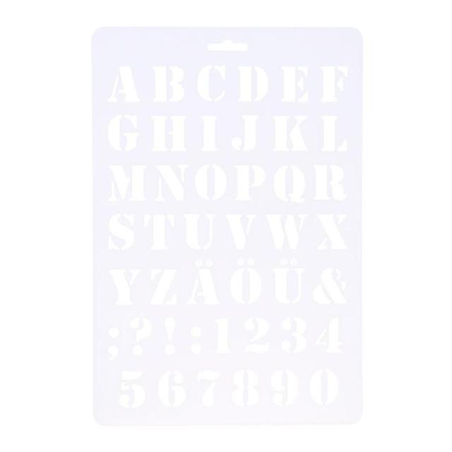DIY hollow alfabet numer list szablon Scrapbooking papier do malowania Craft podręcznik pamiętnik szkolne - Wianko - 13