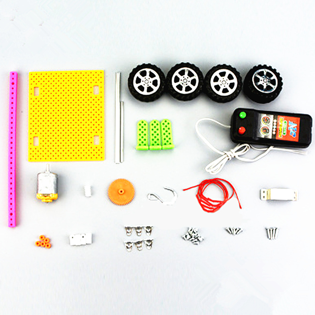 Zabawka naukowa DIY: Żuraw zdalnego sterowania - zestaw do składania, nauka fizyki, eksperymenty, prezent dla chłopca - Wianko - 3