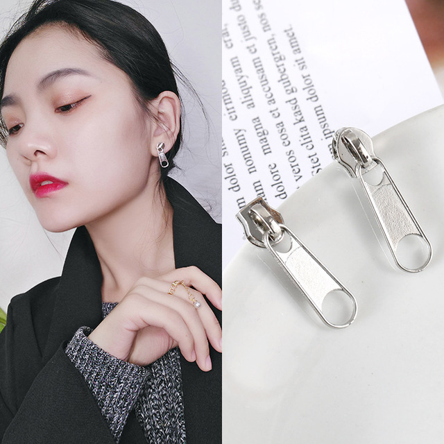 Kolczyki z zamkiem stadniny 2021 - osobowość w punkowym stylu, fajne i proste indywidualne biżuteria dla kobiet - Wianko - 19
