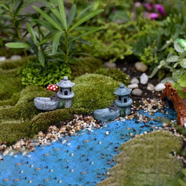 Miniaturka wieży wróżek z ozdobnym ogrodem do dekoracji domku dla lalek – zestaw pejzażowy z roślinami i akcesoriami do domu - Wianko - 10