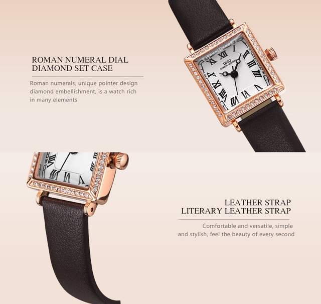 Zegarek damski IBSO luksusowej marki z miękkim skórzanym paskiem, japońskim ruchem, wodoszczelnością 3Bar - najwyższa jakość - Wianko - 5