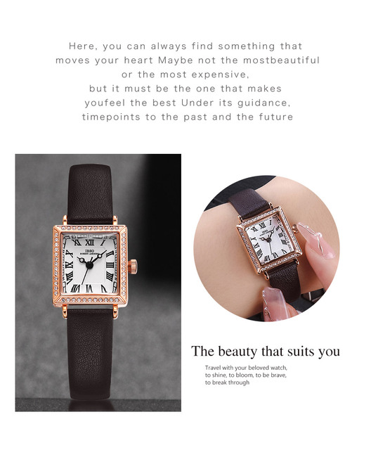 Zegarek damski IBSO luksusowej marki z miękkim skórzanym paskiem, japońskim ruchem, wodoszczelnością 3Bar - najwyższa jakość - Wianko - 2