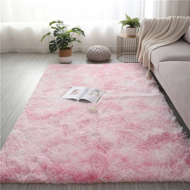Miękki dywan nowoczesny do salonu, puszysty i włochaty, antypoślizgowy, trwały, prostokątny - Home Decor - Wianko - 53