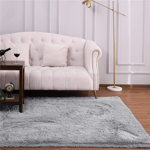 Miękki dywan nowoczesny do salonu, puszysty i włochaty, antypoślizgowy, trwały, prostokątny - Home Decor - Wianko - 31
