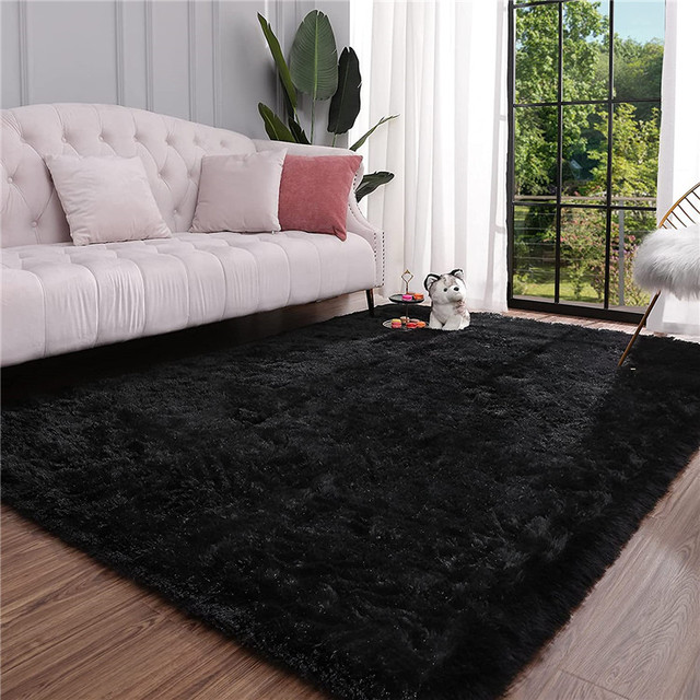 Miękki dywan nowoczesny do salonu, puszysty i włochaty, antypoślizgowy, trwały, prostokątny - Home Decor - Wianko - 1