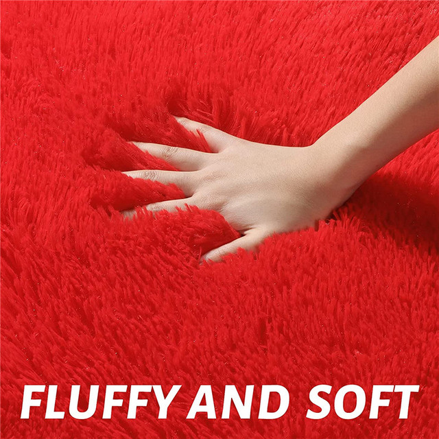 Miękki dywan nowoczesny do salonu, puszysty i włochaty, antypoślizgowy, trwały, prostokątny - Home Decor - Wianko - 26