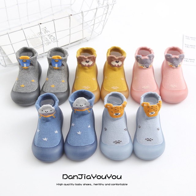 Dziecięce buty antypoślizgowe dla chłopców - Miękkie buty na pierwsze kroki z gumową podeszwą - Wianko - 5