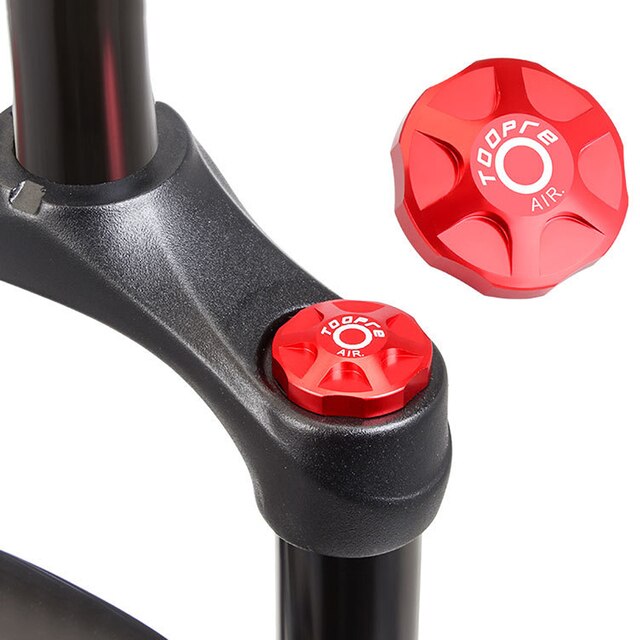 Widelec przedni z osłoną powietrzną Bike Protector Metal czerwony - gadżet do roweru z aluminium - Wianko - 5