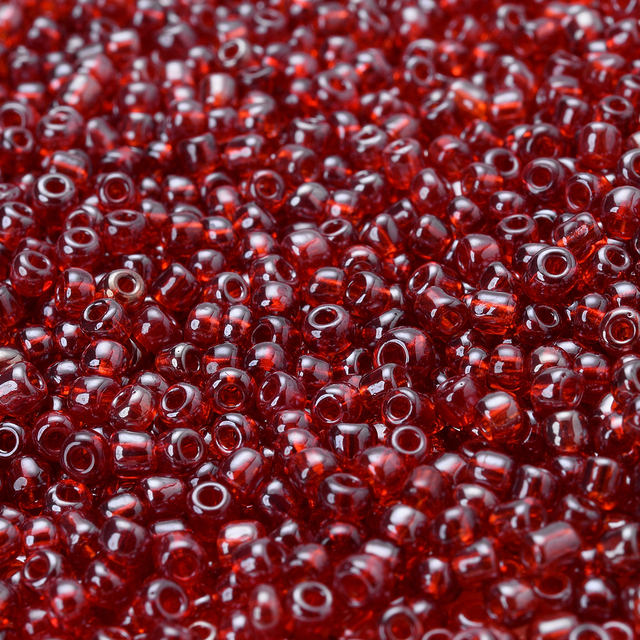 Mix czerwonych zawieszek koralików z czeskiego szkła okrągłych 3mm - 300/600/1500 sztuk, do tworzenia biżuterii DIY - Wianko - 5