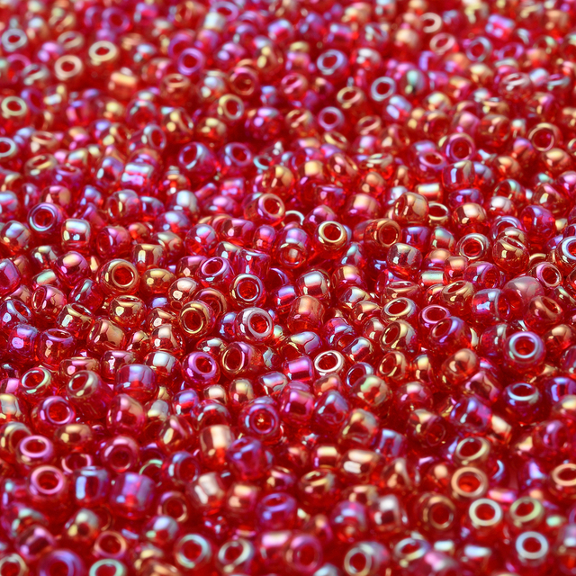 Mix czerwonych zawieszek koralików z czeskiego szkła okrągłych 3mm - 300/600/1500 sztuk, do tworzenia biżuterii DIY - Wianko - 9