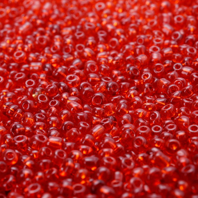 Mix czerwonych zawieszek koralików z czeskiego szkła okrągłych 3mm - 300/600/1500 sztuk, do tworzenia biżuterii DIY - Wianko - 6