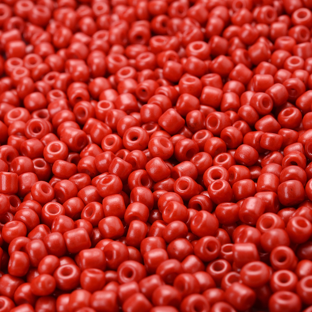 Mix czerwonych zawieszek koralików z czeskiego szkła okrągłych 3mm - 300/600/1500 sztuk, do tworzenia biżuterii DIY - Wianko - 4