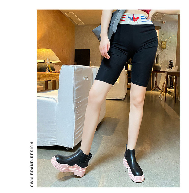 Nowa wiosna damskie jesienne botki moda Cindy Color Block Martens buty damskie na zewnątrz fajny motocykl Bootas kobieta buty za kostkę - Wianko - 11