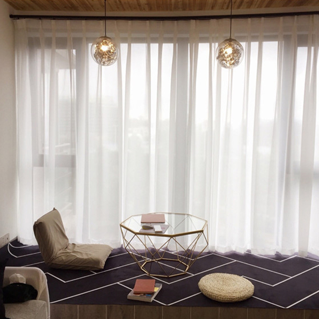 Nordic Solid - kolorowe okna szyfonowa żorżeta - przezroczyste zasłony panelowe do salonu i sypialni - Wianko - 8