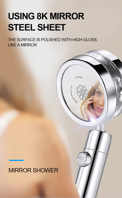 Słuchawka prysznicowa z filtracją wody, regulacją 360 stopni i dwustronną głowicą prysznicową - Wianko - 9