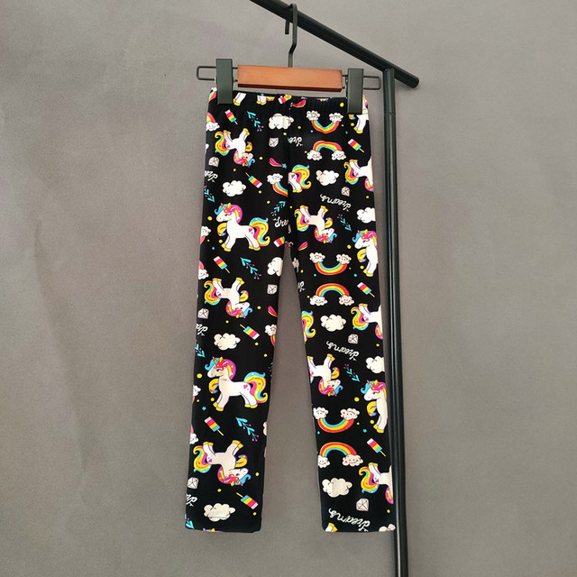 Wiosenne letnie legginsy dla dziewczynek - cienki uroczy wzór, rozciągliwe dopasowanie, drukowane spodnie dziewczynki - Wianko - 6