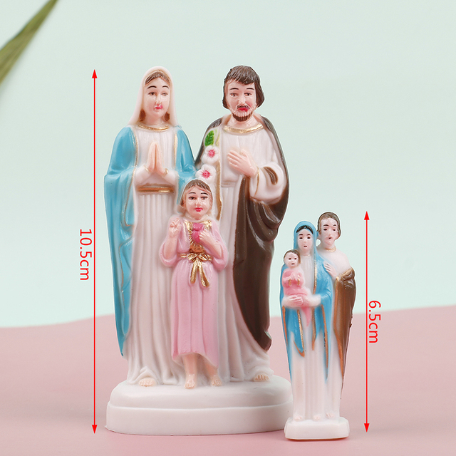 Statua Jezusa z Maryją Panną - piękne katolickie pamiątki do dekoracji domu - Wianko - 5