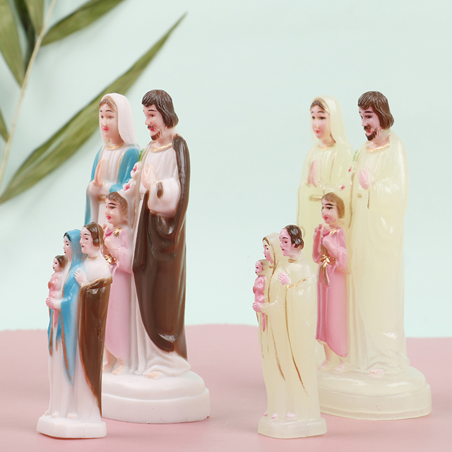 Statua Jezusa z Maryją Panną - piękne katolickie pamiątki do dekoracji domu - Wianko - 7