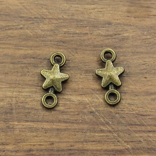 Pentagram: 20 sztuk złącze urok antyczna biżuteria 14.5x7.5mm wisiorki DIY Handmade Craft - Wianko - 3