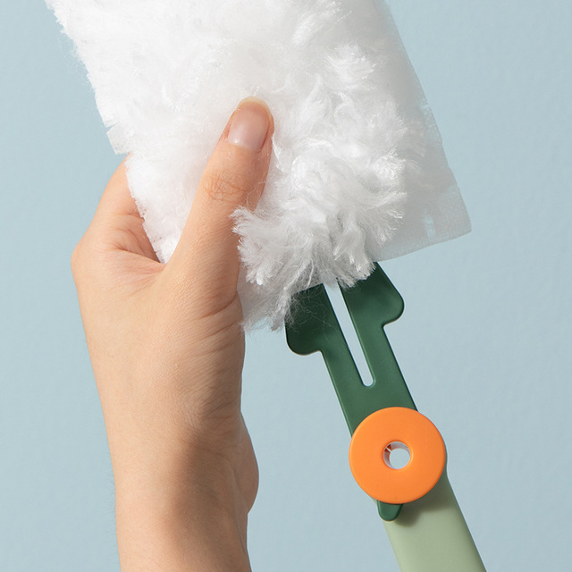 Dust duster z jednorazową szczotką do czyszczenia gospodarstwa domowego, usuwaniem popiołu i kurzu, z włóknem o pochłaniającej głowie - Wianko - 3