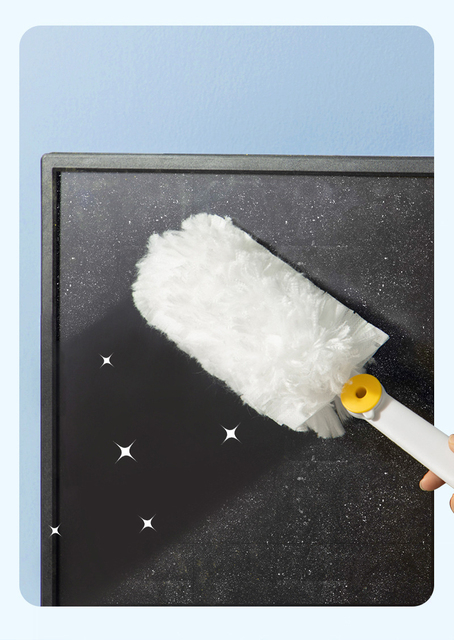 Dust duster z jednorazową szczotką do czyszczenia gospodarstwa domowego, usuwaniem popiołu i kurzu, z włóknem o pochłaniającej głowie - Wianko - 11