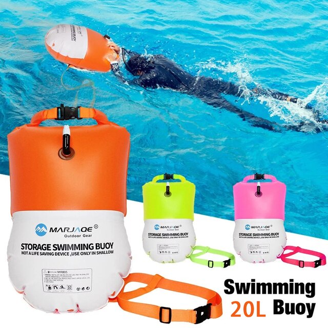 Pływacka boja PVC 20L z torbą wodoodporną do przechowywania pływaka - Wianko - 21