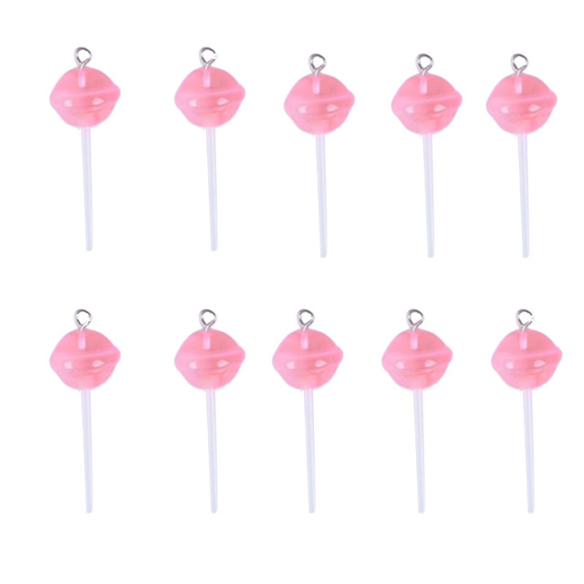 10 cukierków lollipop z żywicy Charms - brelok, kolczyk, wisiorek - do DIY biżuterii - Wianko - 7