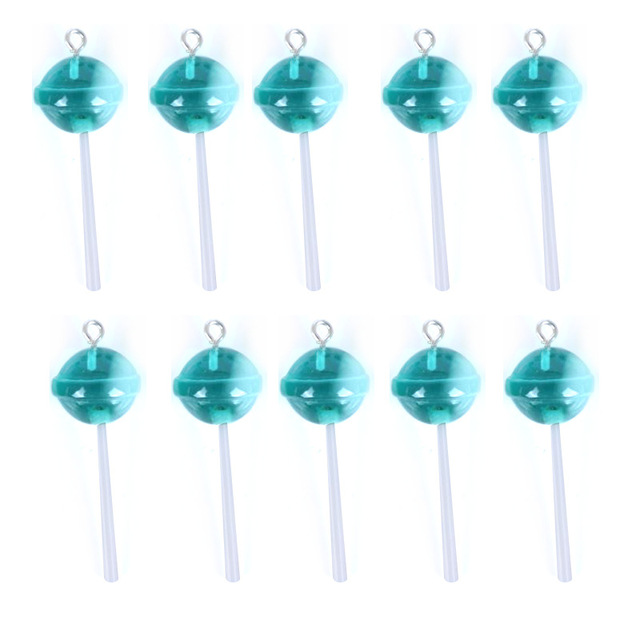 10 cukierków lollipop z żywicy Charms - brelok, kolczyk, wisiorek - do DIY biżuterii - Wianko - 6