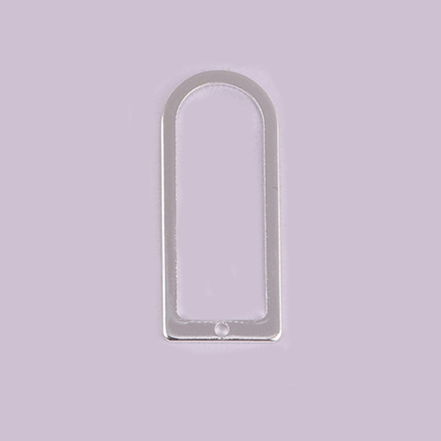Unisex naszyjnik ze stali nierdzewnej w kształcie DIY europejskich i amerykańskich pustych drzwi - biżuteria geometryczna - Wianko - 9