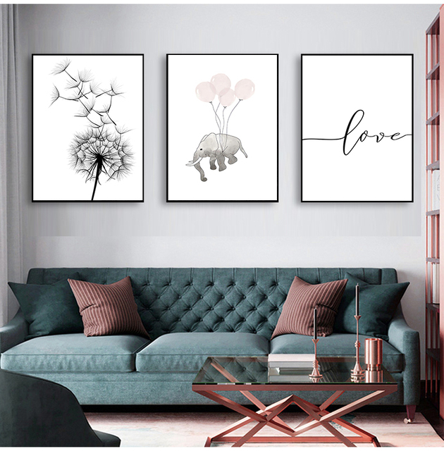 Malarstwo ścienne płócienne z modułowymi zdjęciami Dzikie pióra jelenia dla dekoracji mieszkania - Wianko - 4