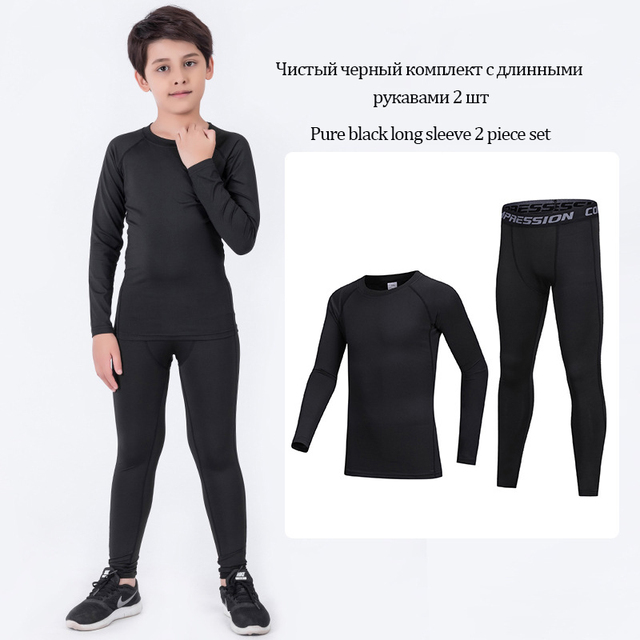 Koszulka MMA + spodenki Muay Thai Sport Bjj Rashguard dla chłopców + zestaw 4 sztuk uciskowych rajstop dziecięcych straż garnitur - Wianko - 7