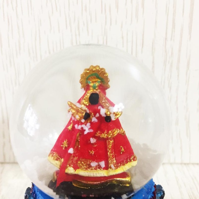 Figurka Maryi Dziewicy - kula śnieżna z kryształową kulą - Hiszpania, Japonia, Korea - Wianko - 7