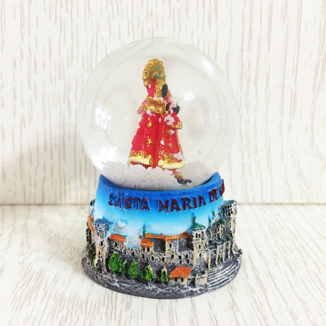 Figurka Maryi Dziewicy - kula śnieżna z kryształową kulą - Hiszpania, Japonia, Korea - Wianko - 5
