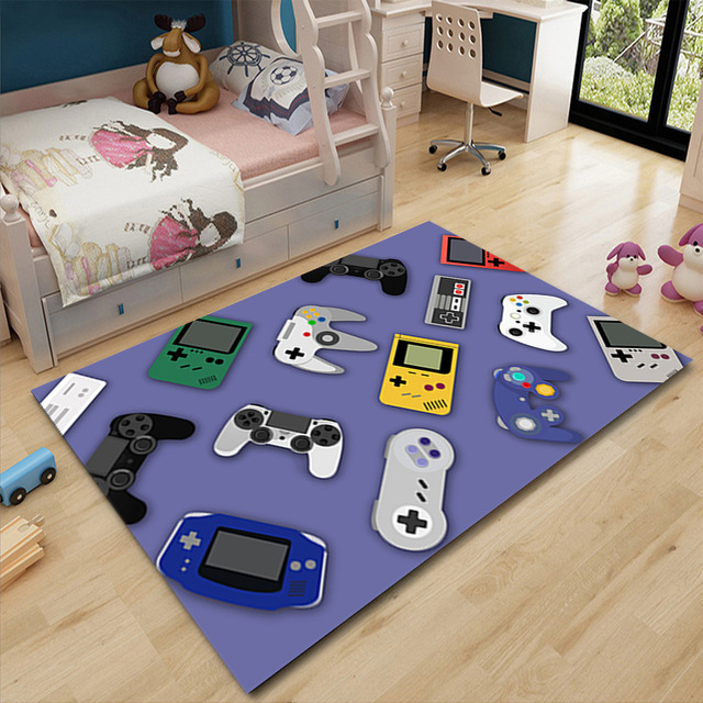 Dywaniki dla dzieci do pokoju, wzór Nowe Anime Gamer Controller 3D Print, podłogowy, grający mat 3D, dywan do salonu, sypialni i na zewnątrz - Wianko - 5