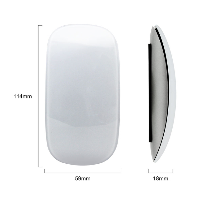 Bezprzewodowa mysz optyczna 2.4G 2 w 1 do komputera - ładowalna, cicha, ergonomiczna, cienka - dla Apple Mac i Microsoft PC - Wianko - 16