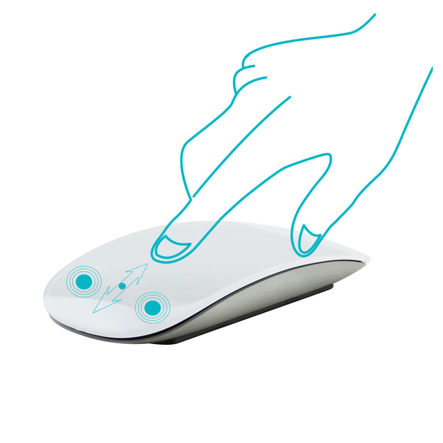 Bezprzewodowa mysz optyczna 2.4G 2 w 1 do komputera - ładowalna, cicha, ergonomiczna, cienka - dla Apple Mac i Microsoft PC - Wianko - 12