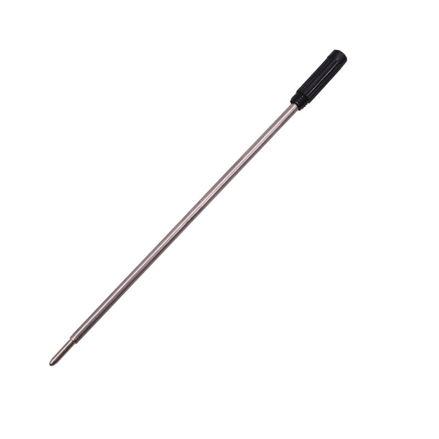 Wkład do długopisu metalowy, długość 115mm, średnica 2.5mm, stalówka 0.7mm - Wianko - 7