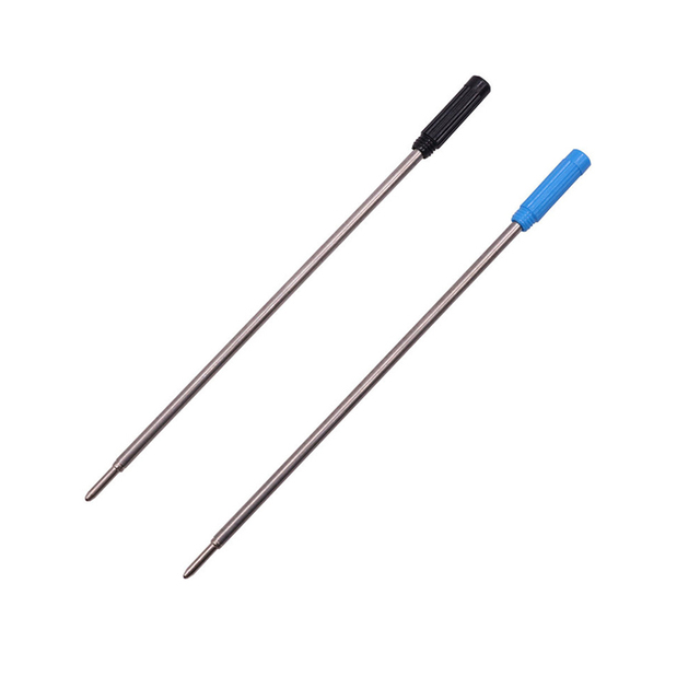 Wkład do długopisu metalowy, długość 115mm, średnica 2.5mm, stalówka 0.7mm - Wianko - 5