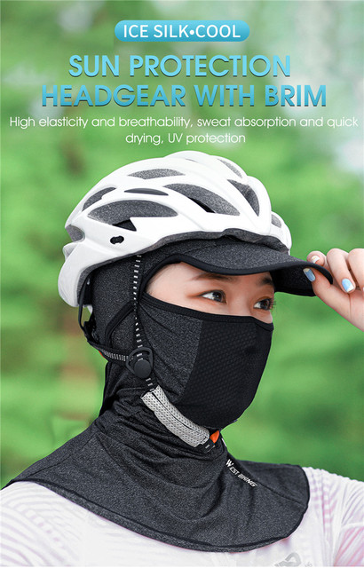Czapka kominiarka ochronna przed słońcem WEST BIKING anty-UV, idealna do biegania, jazdy na rowerze i motocyklu dla mężczyzn i kobiet - Wianko - 1
