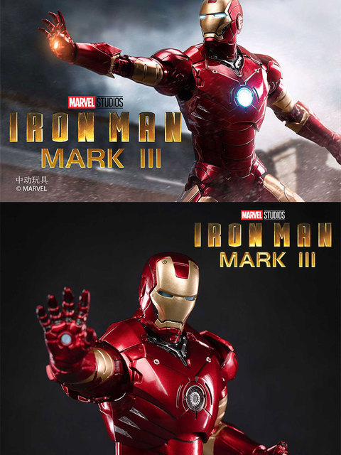 Figurka Iron Man Mark 2 Avengers Disney Marvel, 18cm, pudełko, Tony Stark, zabawka akcji legendy - Wianko - 9