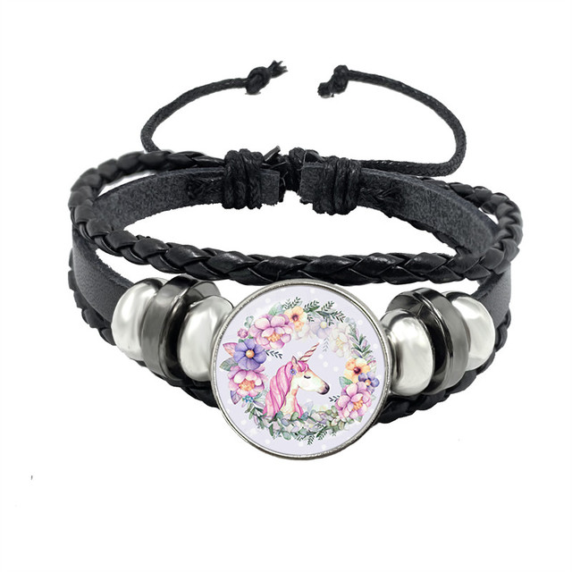 Pleciona bransoletka jednorożca dla dziewczyny - biżuteria przyjaźni - Wianko - 5