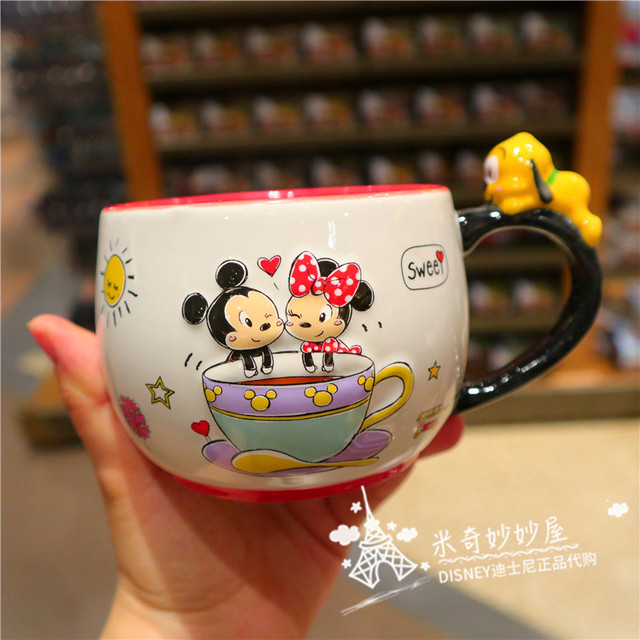 Kubki ceramiczne Disney Mickey Minnie Donald Daisy dla par, boże narodzenie - Wianko - 22